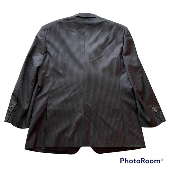 Emanuel Ungaro Suit Jacket Blazer Sport Coat Navy Blue Size 46R formal office - Picture 11 of 13